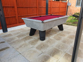 Crywolf Outdoor Pool Table - Urban Grey - Black Legs, Slate Bed 6FT / 7FT